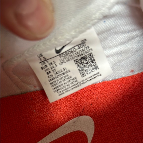 Nike Blue and White Retro Sneakers - Picture 6 of 7